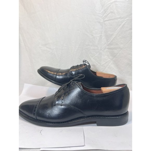 Allen Edmonds Clifton 3308 Mens Oxford Black Leather Cap Toe Dress Shoes Sz 9 D main image 8